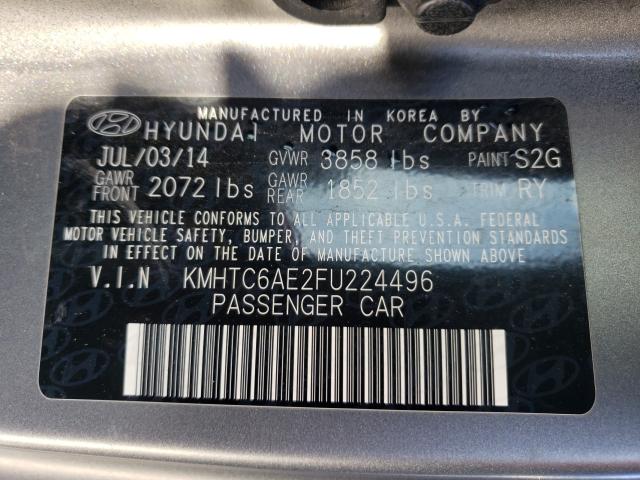 2015 HYUNDAI VELOSTER T KMHTC6AE2FU224496