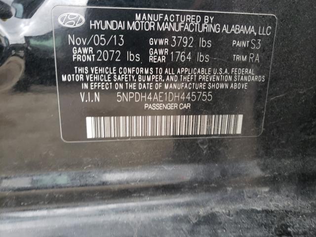 2013 HYUNDAI ELANTRA GL 5NPDH4AE1DH445755