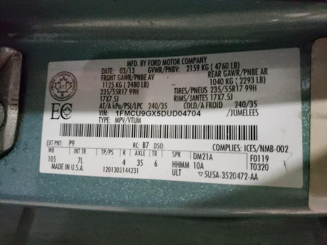 2013 FORD ESCAPE 1FMCU9GX5DUD04704