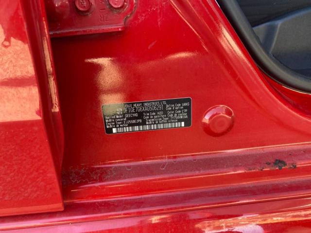 2010 SUBARU IMPREZA WR JF1GE7G6XAG506291