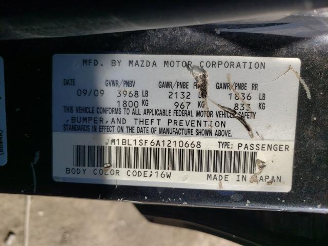 2010 Mazda 3 I VIN: JM1BL1SF6A1210668 Lot: 55169031