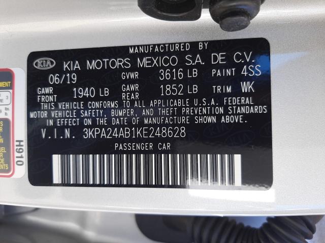 2019 KIA RIO S 3KPA24AB1KE248628