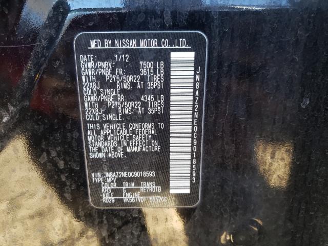 2012 INFINITI QX56 JN8AZ2NE0C9018593