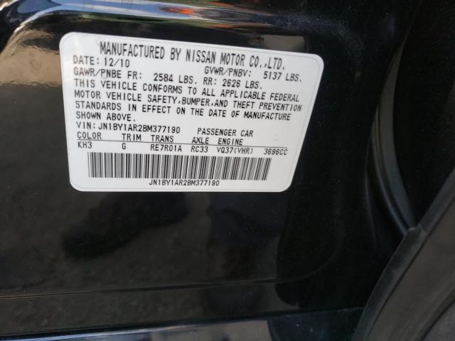2011 INFINITI M37 X JN1BY1AR2BM377190