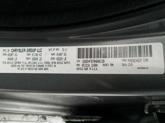 2011 DODGE AVENGER EX 1B3BD4FB7BN606139