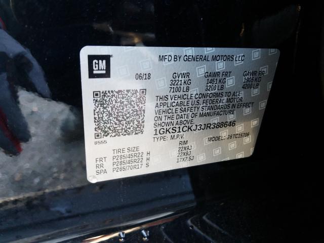 2018 GMC YUKON DENA 1GKS1CKJ3JR388646