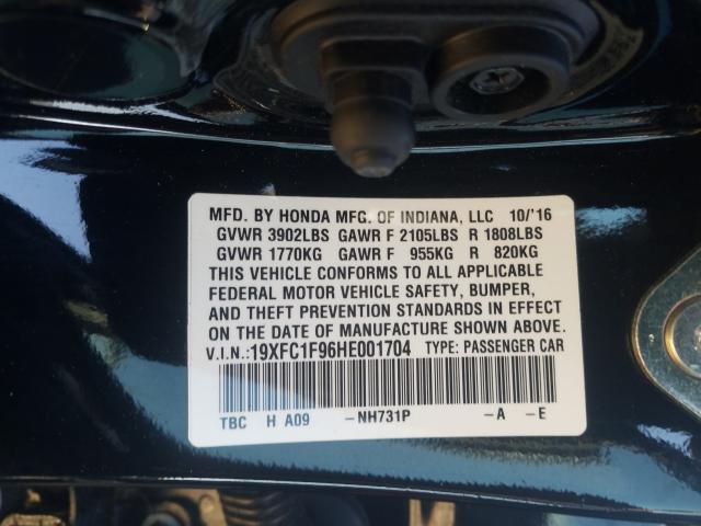 2017 HONDA CIVIC TOUR 19XFC1F96HE001704