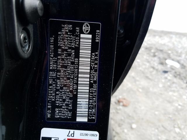 2012 TOYOTA CAMRY L/LE 4T1BF1FK1CU615199