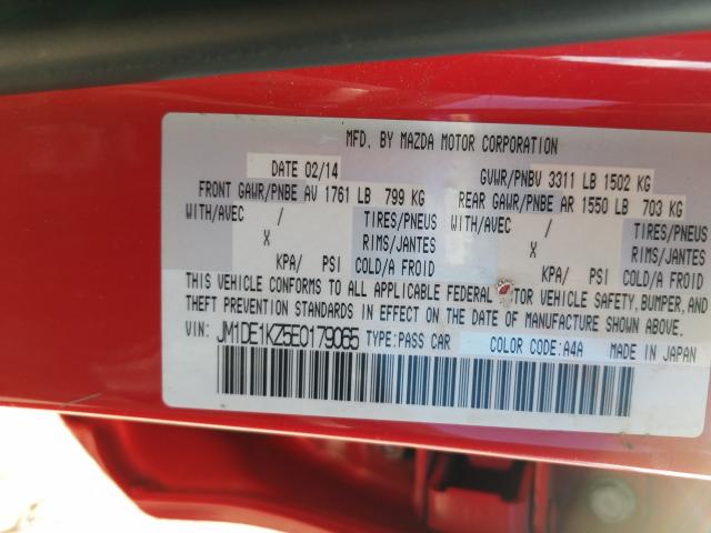 2014 MAZDA MAZDA2 SPO JM1DE1KZ5E0179065