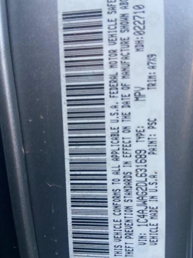 2013 JEEP WRANGLER S 1C4AJWAG2DL631689