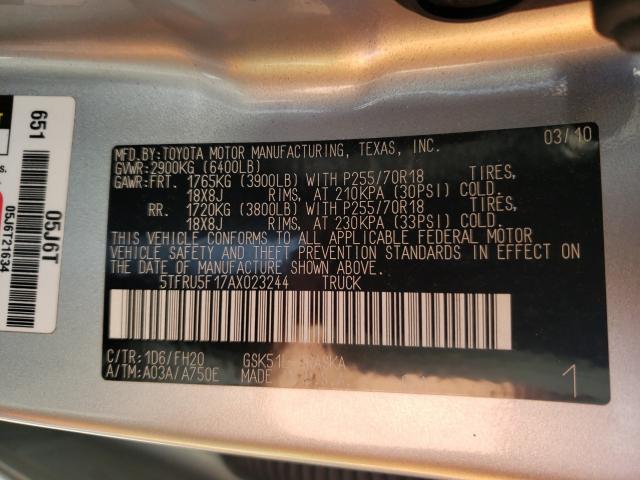 2010 TOYOTA TUNDRA DOU 5TFRU5F17AX023244