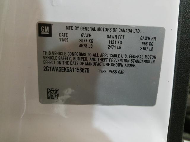 2010 CHEVROLET IMPALA LS 2G1WA5EK5A1156676