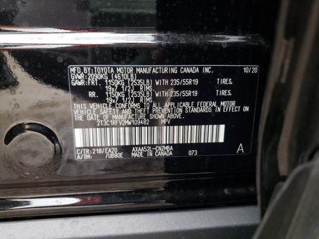 2021 TOYOTA RAV4 XLE P 2T3C1RFV2MW109482