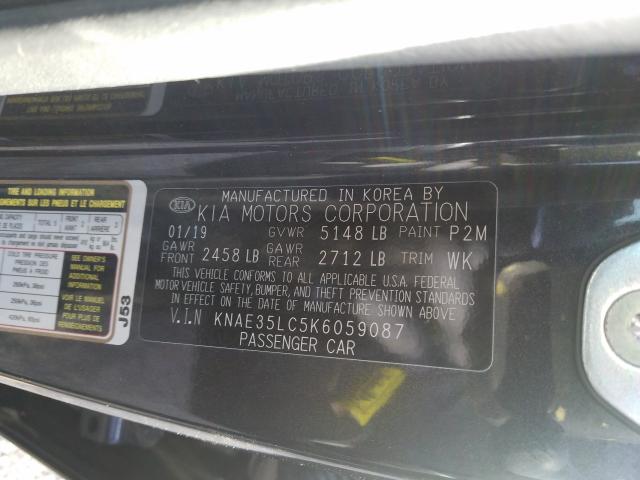 2019 KIA STINGER GT KNAE35LC5K6059087