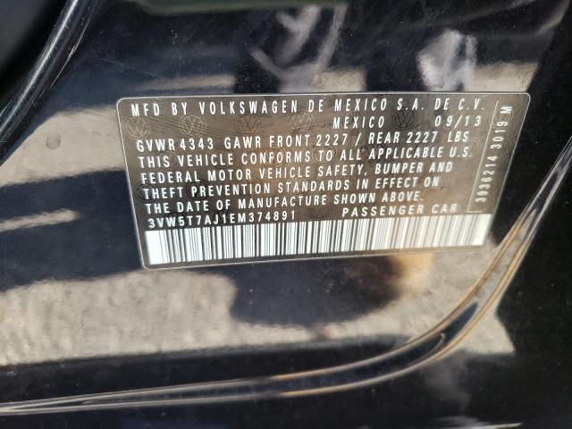 2014 VOLKSWAGEN JETTA GLI 3VW5T7AJ1EM374891