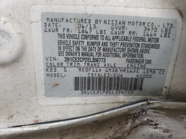 2014 NISSAN VERSA NOTE 3N1CE2CP2EL356773