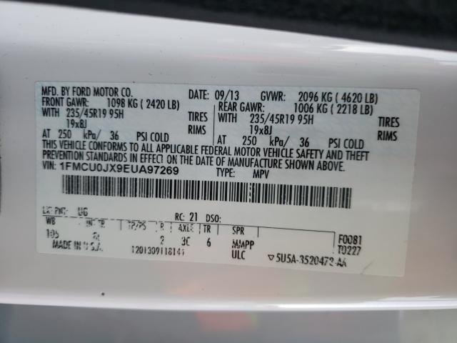 2014 FORD ESCAPE 1FMCU0JX9EUA97269