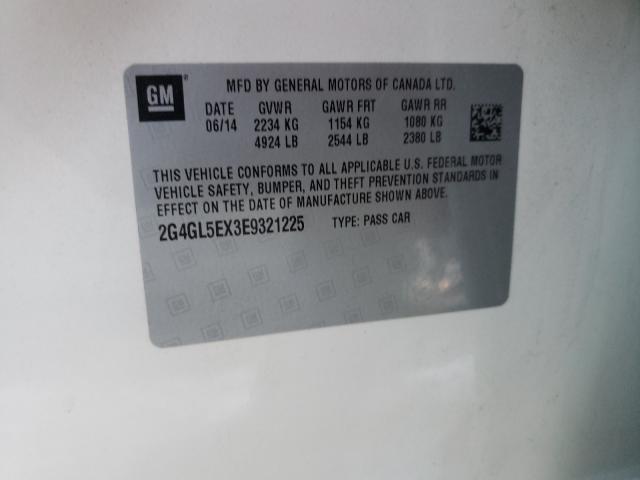 2014 BUICK REGAL 2G4GL5EX3E9321225