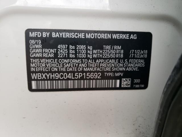 2020 BMW X2 SDRIVE2 WBXYH9C04L5P15692