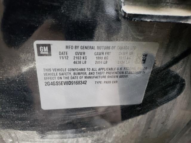 2013 BUICK REGAL PREM 2G4GS5EV8D9168342