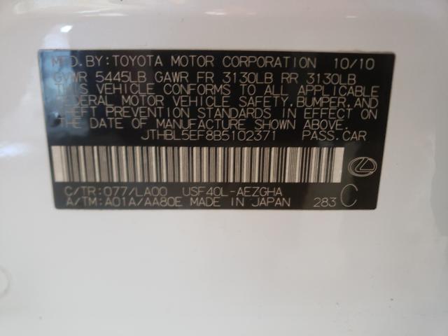 2011 LEXUS LS 460 JTHBL5EF8B5102371