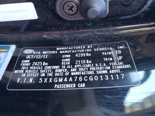 2012 KIA OPTIMA 5XXGM4A76CG013117