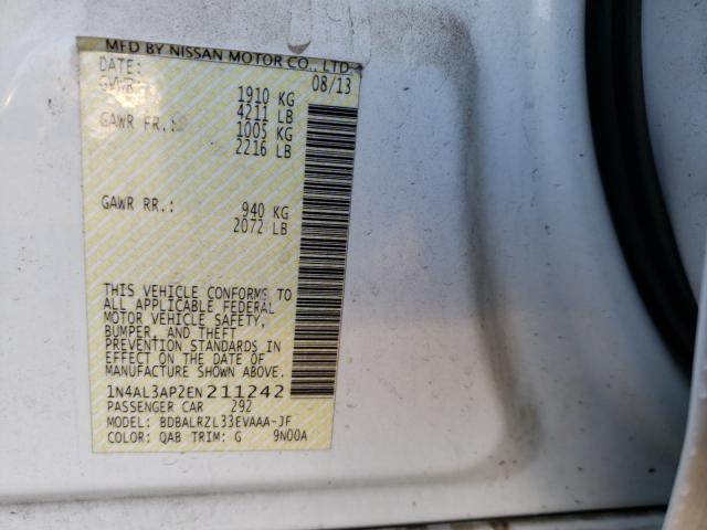 2014 NISSAN ALTIMA 2.5 - 1N4AL3AP2EN211242