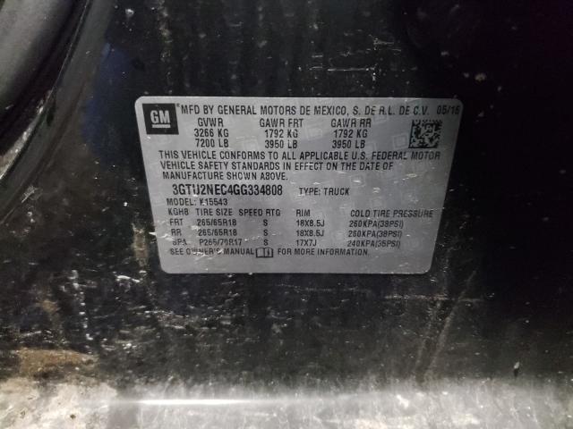2016 GMC SIERRA K15 3GTU2NEC4GG334808