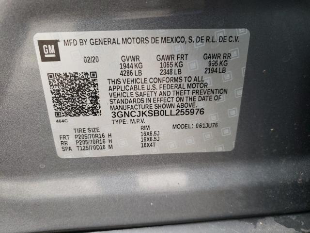 2020 CHEVROLET TRAX LS 3GNCJKSB0LL255976