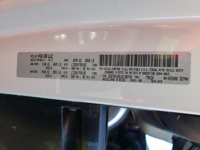 2018 RAM PROMASTER 3C6TRVAG5JE105743