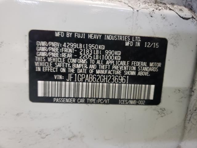 2016 SUBARU IMPREZA PR JF1GPAB62GH236961