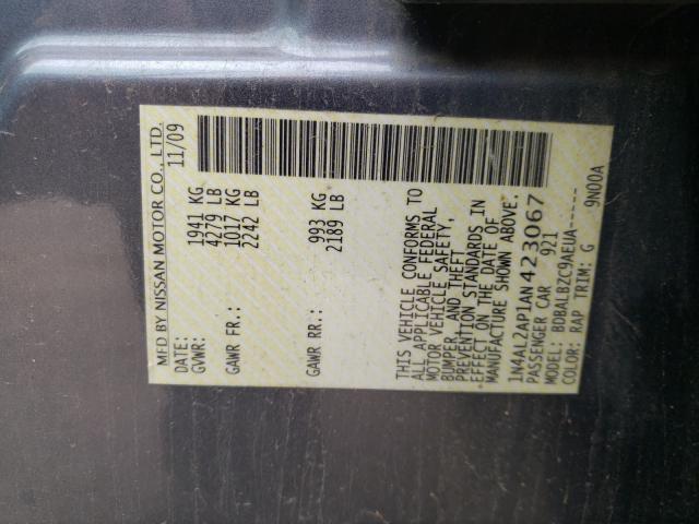 2010 NISSAN ALTIMA BAS 1N4AL2AP1AN423067