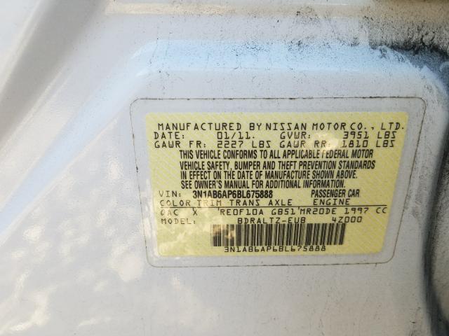 2011 NISSAN SENTRA 2.0 3N1AB6AP6BL675888