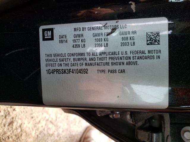 2015 BUICK VERANO CON 1G4PR5SK3F4104592