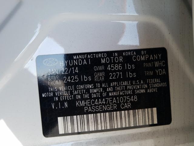 2014 HYUNDAI SONATA HYB KMHEC4A47EA107548