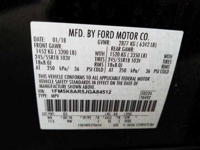 2018 FORD EXPLORER P 1FM5K8AR5JGA84512