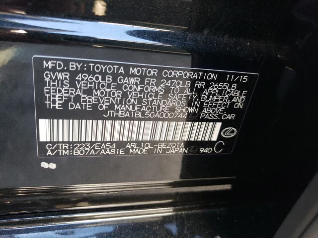 2016 LEXUS GS 200T BA JTHBA1BL5GA000744