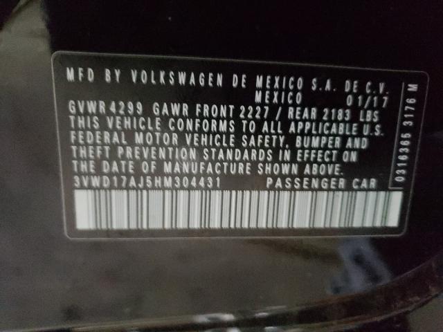 2017 VOLKSWAGEN JETTA SPOR 3VWD17AJ5HM304431