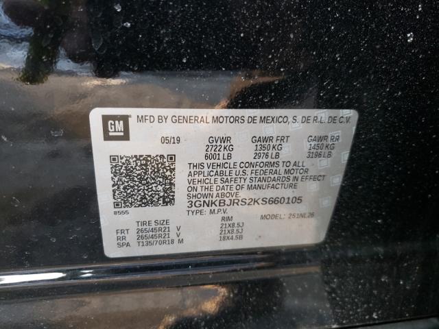 2019 CHEVROLET BLAZER RS 3GNKBJRS2KS660105