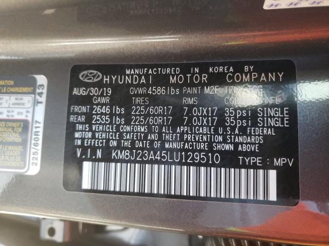 2020 HYUNDAI TUCSON SE KM8J23A45LU129510