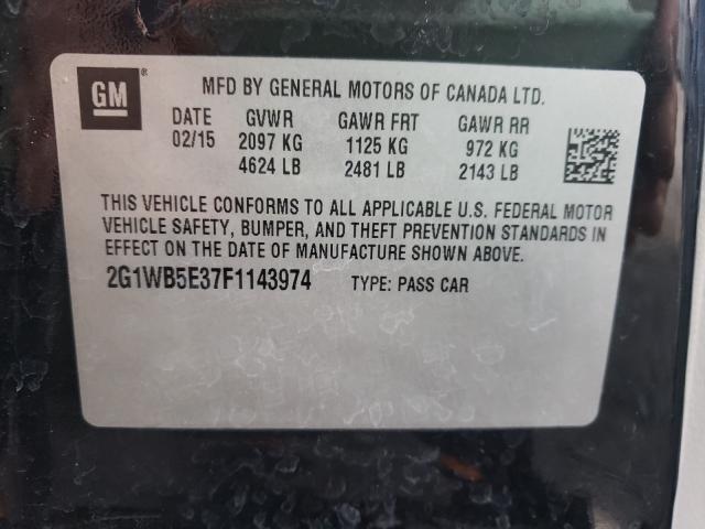 2015 CHEVROLET IMPALA LIM 2G1WB5E37F1143974