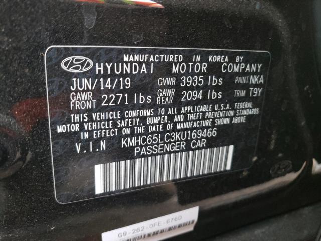 2019 HYUNDAI IONIQ BLUE KMHC65LC3KU169466