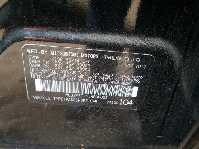 2018 MITSUBISHI MIRAGE G4 ML32F3FJ4JHF06853