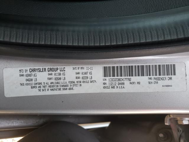 2012 DODGE AVENGER SX 1C3CDZCB8CN177782