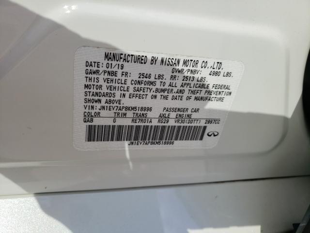 2019 INFINITI Q50 LUXE JN1EV7AP8KM518996