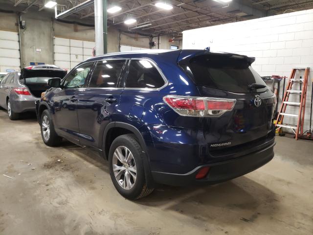 2015 TOYOTA HIGHLA XLE 5TDJKRFH8FS117864
