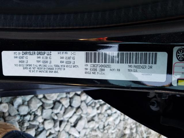 2011 CHRYSLER 200 LIMITE 1C3BC2FGXBN502931