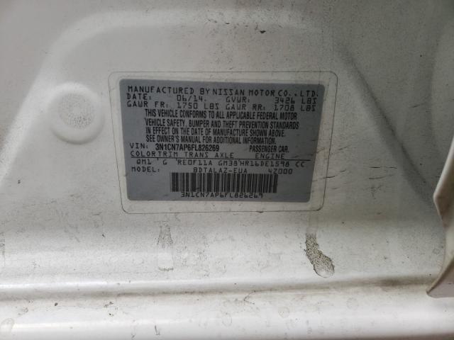2015 NISSAN VERSA 3N1CN7AP6FL826269