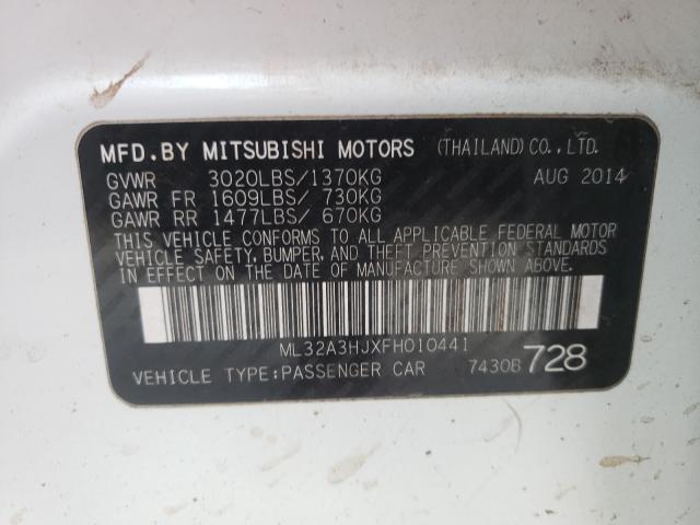 2015 MITSUBISHI MIRAGE DE ML32A3HJXFH010441