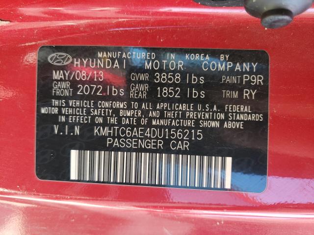 2013 HYUNDAI VELOSTER T KMHTC6AE4DU156215
